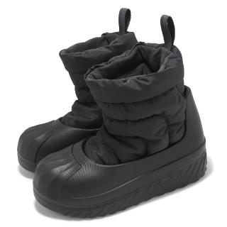 【adidas 愛迪達】防水雨靴 AdiFom Superstar Winter Boot 女鞋 黑 套入式 靴子 愛迪達(IG4215)