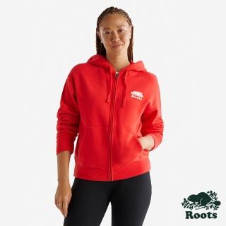 【Roots】Roots女裝- ORIGINAL RELAXED 連帽外套(紅色)