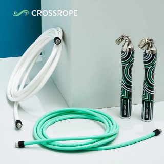 【Crossrope】GET LEAN 負重緊實肌肉跳繩組(全新設計高速握把｜負重跳繩)