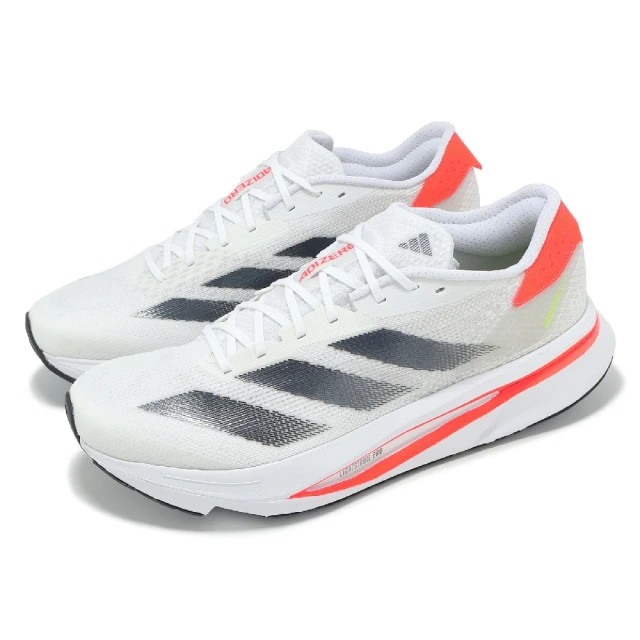 adidas 愛迪達 慢跑鞋 Adizero SL2 M 男鞋 白 黑 橘 雙層緩震中底 運動鞋 愛迪達(IF6745)