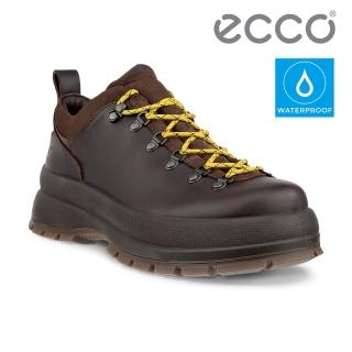 【ecco】TRACK 30 M 蹤跡戶外厚底防水運動鞋 男鞋(咖啡色/摩卡棕 55061461081)