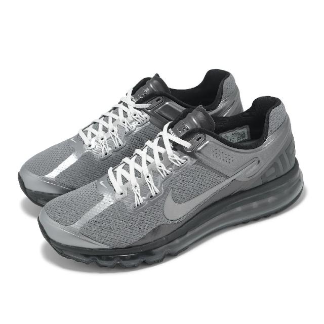 【NIKE 耐吉】休閒鞋 Air Max 2013 男鞋 銀 鐵灰 黑 復古 緩震 運動鞋(HQ3481-099)