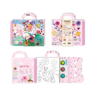 【德國Avenir Kids】我的神奇水畫冊4合1系列(印章/模板畫/小遊戲/彩繪/畫畫/親子共玩)