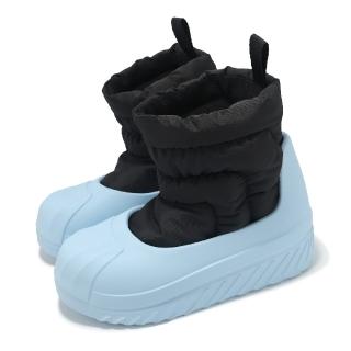 【adidas 愛迪達】防水雨靴 AdiFom Superstar Winter Boot 女鞋 藍黑 套入式 靴子 愛迪達(IG2162)
