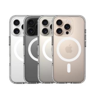 【UNIU】iPhone 16/16 Plus/16 Pro/16 Pro Max PURE終極透明磁吸保護殼(5年變黃保固)