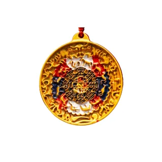 【菩提居】定魄硃砂唐卡吊墜*1入(行動九宮八卦圖唐卡)