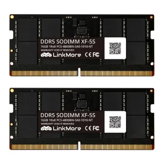 Linkmore DDR5 4800 32GB(16GBx2 筆記型記憶體 2入組/NB專用/)