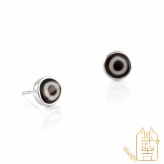【Woogie武吉珠寶】一眼天珠耳環(一眼天珠8-9mm)