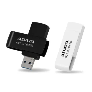 【ADATA 威剛】UC310 USB3.2 Gen1 旋轉隨身碟 64G