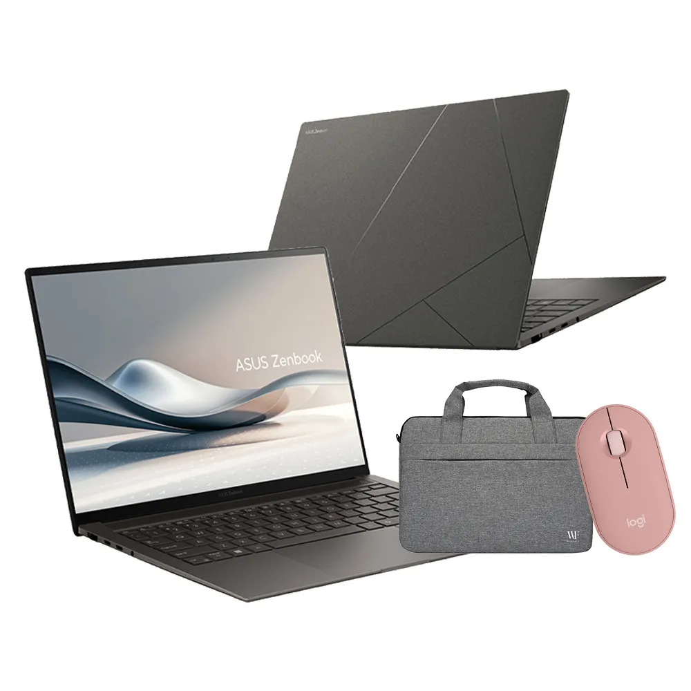 【ASUS】筆電包/滑鼠組★14吋Ultra5輕薄AI筆電(ZenBook UX5406SA/Ultra5-226V/16G/1TB/W11/3K OLED/EVO)