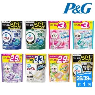 【P&G】日本進口 2024新改良4D袋裝洗衣球 26/31/32/39入(多款任選/平行輸入)