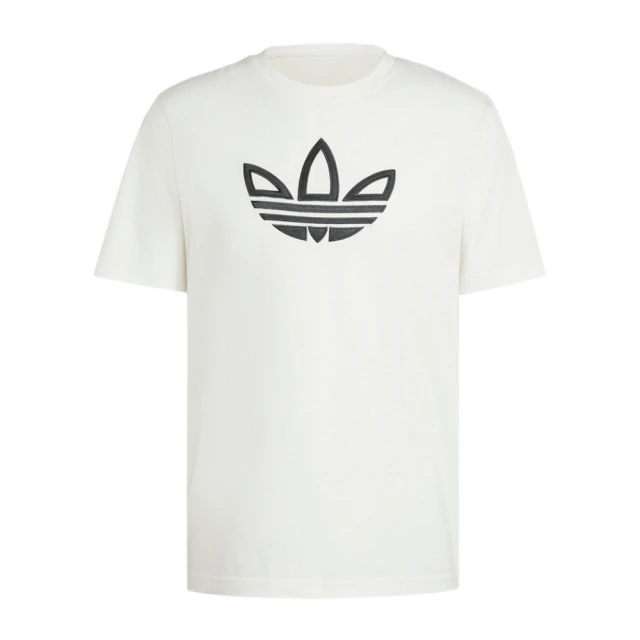 adidas 愛迪達 Outline Tee 男 短袖 上衣 T恤 運動 經典 三葉草 棉質 舒適 白(IY4890)