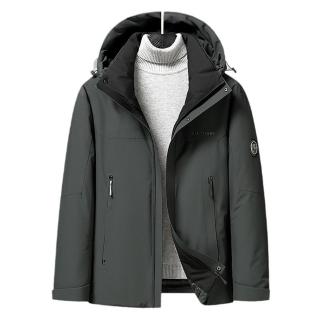 【巴黎精品】現貨+預購 真羽絨90%白鴨絨羽絨外套羽絨衣夾克(連帽加厚戶外防寒保暖男外套3色a1is118)