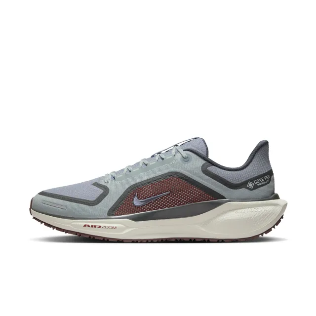 【NIKE 耐吉】慢跑鞋 男鞋 運動鞋 緩震 防潑水 AIR ZM PEGASUS 41 GTX 灰咖啡 FQ1356-003(3R3583)