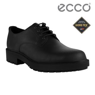 【ecco】METROPOLE OSLO 都會奧斯陸系列防水皮革正裝鞋 男鞋(黑色 55023402001)