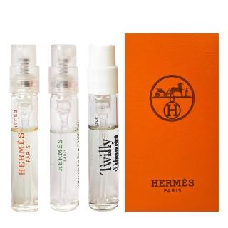 【Hermes 愛馬仕】香氛針管3件組-絲巾生薑+紫羅勒+橘採星光 2ml(平行輸入)