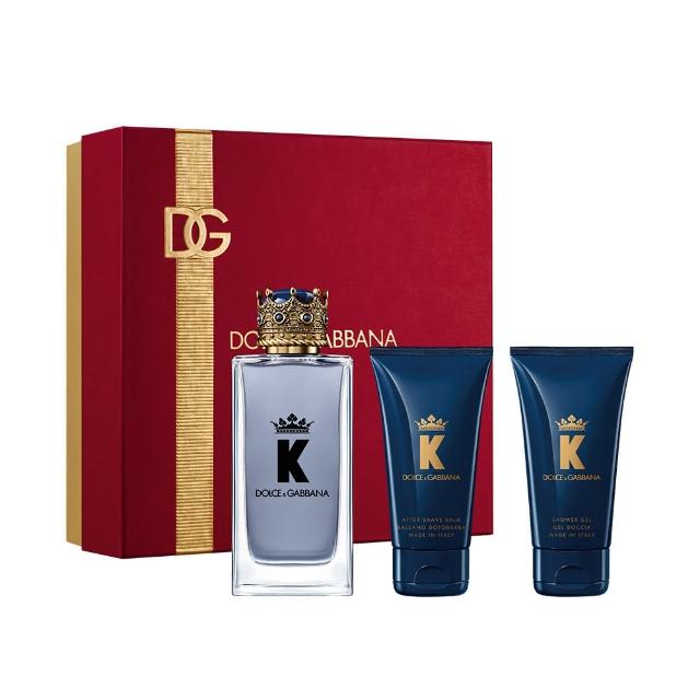 【DOLCE&GABBANA 杜嘉班納】K王者之心男性淡香水100ml 緋紅禮盒(專櫃公司貨)