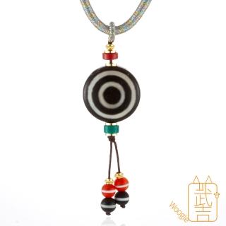 【Woogie武吉珠寶】羊板眼天珠項鍊(一線23mm)