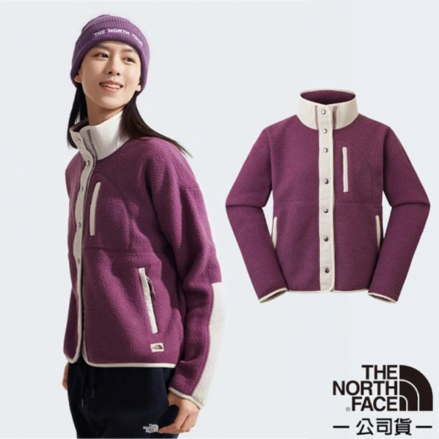 The North Face 女 CRAGMONT FLEECE 柔軟抓絨保暖外套.立領夾克(5AYL-0I3 夜霧紫 N)