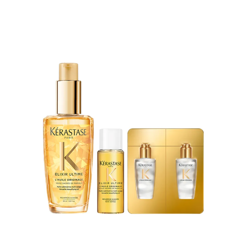 【KERASTASE 巴黎卡詩】金緻柔馭露30ml(小金油/修護/柔順/光澤/持久/護髮油/髮油)