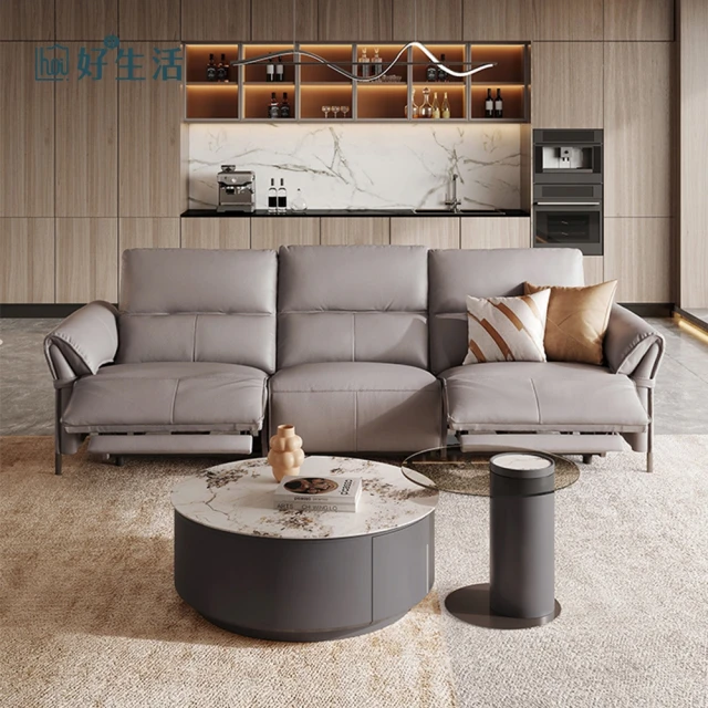 Josie 3.2米真皮沙發 四人位360度真皮覆蓋(貓抓皮