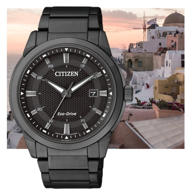 CITIZEN 星辰 GENTS系列 光動能 時尚腕錶 聖誕禮物 特惠(BM7145-51E)