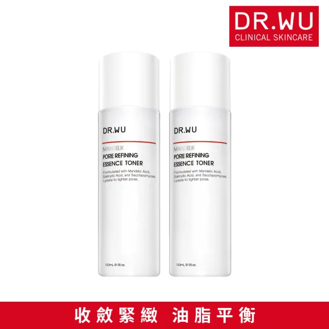 【DR.WU 達爾膚】杏仁酸毛孔緊緻化妝水150ML(2入組)