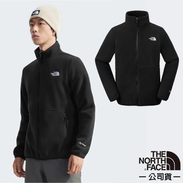 The North FaceThe North Face 男 拼接舒適保暖立領抓絨外套/夾克.舒適立領/(83O9-4H0 宇宙黑)