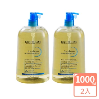 【BIODERMA】舒益輕沐浴油1000ml 二入組(溫和潔淨乾癢肌 平行輸入)