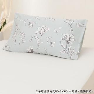 【NITORI 宜得利家居】純棉枕套 NH8 FLOWER GR 50×70(純棉枕套 純棉 枕套 NH8)