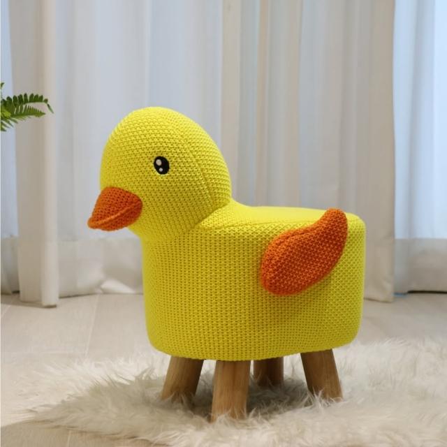 【7 DECO】黃色小鴨動物椅凳(矮凳/沙發凳/椅凳/小椅子/兒童椅凳/動物椅凳)