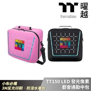 【Thermaltake 曜越】TT150 LED發光畫素 都會通勤中包 小布必備 3M反光印刷 防潑水車包(GEA-BLE-BBPXXK-0M)