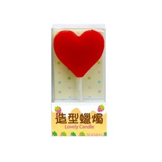 【SEASON 四季紙品禮品】造型蠟燭 愛心(派對 生日慶生 特別日子 GL014-01)