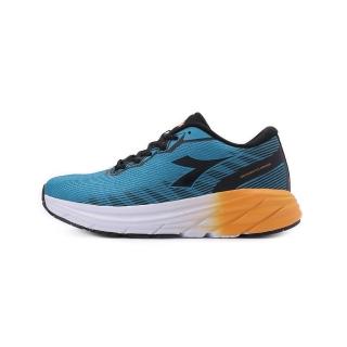 【DIADORA】寬楦避震跑鞋 黑藍 男鞋 DA73331