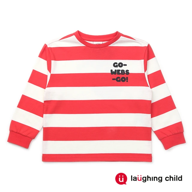 laughing childlaughing child 童裝-SPIDEY系列橫條紋上衣(紅色)