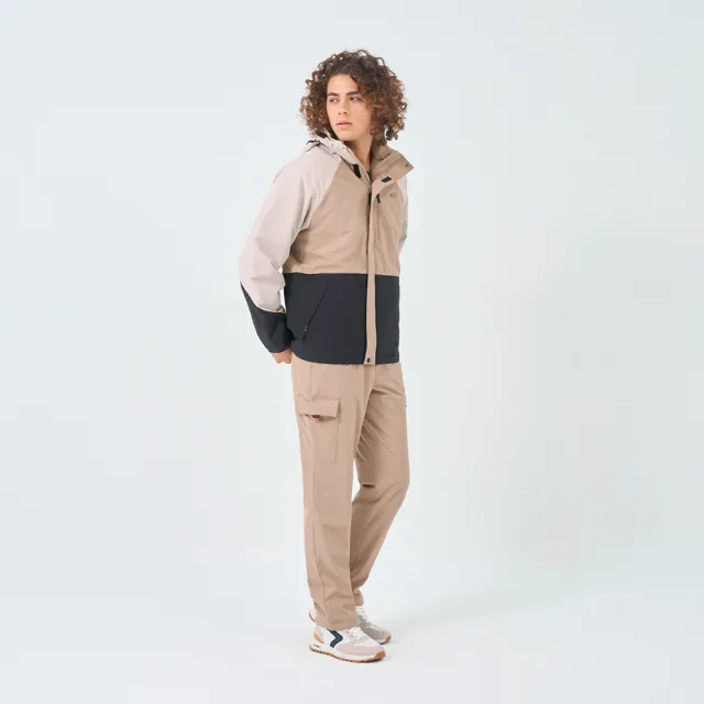 【GIORDANO 佐丹奴】男裝高機能四合一外套-二件式 G-MOTION系列(97 炊煙卡其X標誌黑X貝殼卡其)