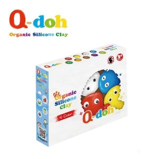 【Q-doh】超柔軟有機矽膠黏土 9色工具組(60g/色)