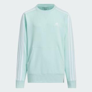 【adidas 愛迪達】ESSENTIALS PLUS 運動上衣 大學T 童裝 JH1175