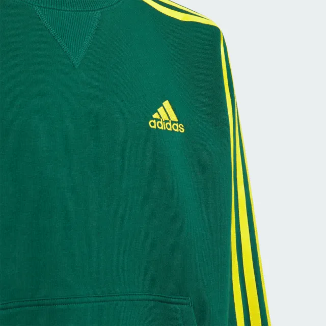 【adidas 愛迪達】ESSENTIALS PLUS 長袖上衣 大學T 童裝 JH1173