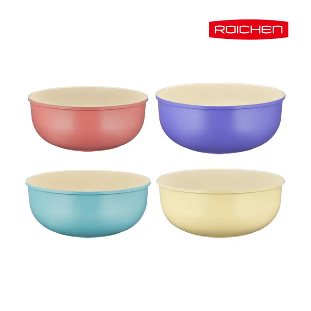 【Roichen】韓國製 24cm深炒鍋 不含把手(IH爐 全火源適用 露營 輕量鍋陶瓷塗層不沾鍋)