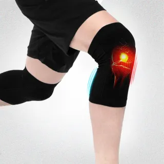 【GIAT 吉亞特】石墨烯遠紅外線護膝套 1雙組(男女適用 台灣製 彈力)繞境穿搭 馬拉松 路跑