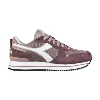 【DIADORA】復古休閒女鞋 女鞋 運動鞋 休閒鞋 粉紫(義大利設計 OLYMPIA 輕量 透氣 緩震 親膚 耐磨 防滑)