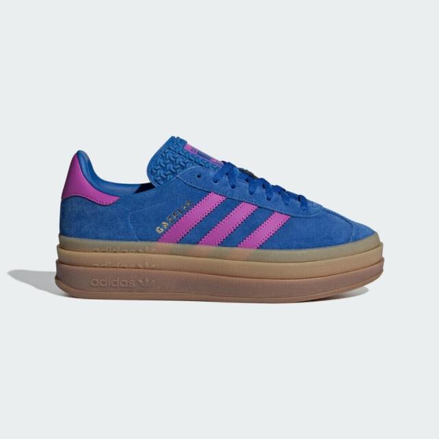 【adidas 愛迪達】Gazelle Bold W 女 運動休閒鞋 復古 厚底 舒適 百搭 藍 紫(IG4367)