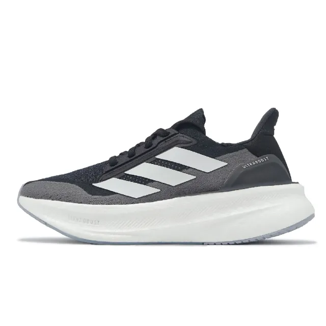 【adidas 愛迪達】慢跑鞋 Ultraboost 5X 男鞋 女鞋 黑 灰 BOOST 緩衝 襪套 運動鞋 愛迪達(IH3110)