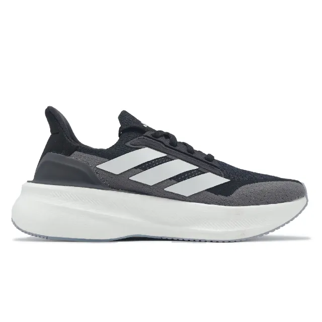 【adidas 愛迪達】慢跑鞋 Ultraboost 5X 男鞋 女鞋 黑 灰 BOOST 緩衝 襪套 運動鞋 愛迪達(IH3110)