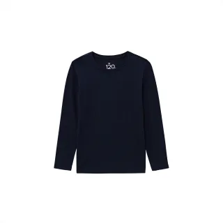 【GIORDANO 佐丹奴】童裝圓領極暖衣 G-WARMER系列(66 標誌海軍藍)