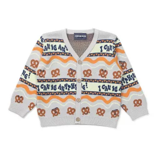 【DENIM IN THE BOX】童裝-PRETZEL開襟上衣(灰色)