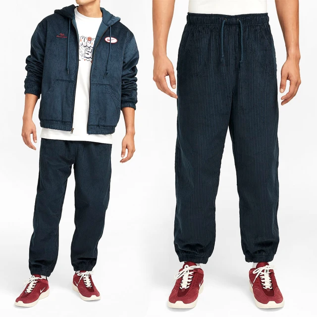 NIKE 耐吉 SB Elastic Cord Pant 男款 藍色 運動 燈心絨 寬鬆 休閒 長褲 FV7396-478