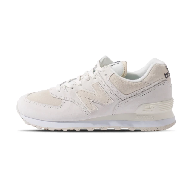 NEW BALANCE NB 574 女鞋 米白色 B楦 麂皮 經典 復古 拼接 運動 緩衝 休閒鞋 WL574HJ2