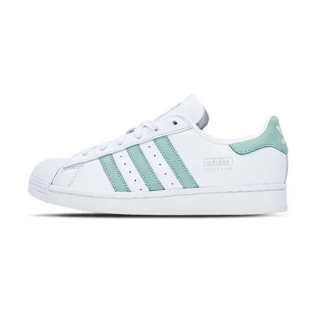 adidas 愛迪達 Superstar 女鞋 綠白色 運動 三葉草 貝殼頭 小白鞋 愛迪達 皮革 復古 休閒鞋 IG4541